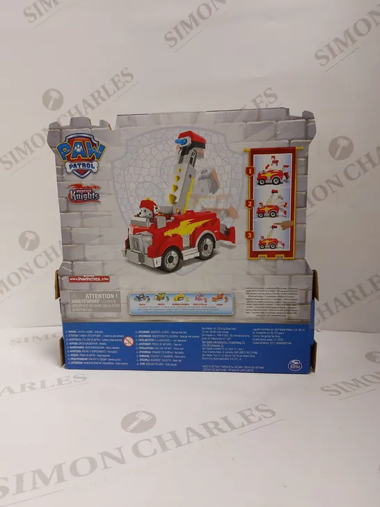 BRAND NEW PAW PATROL RESCUE KNIGHTS MARSHALL DELUXE VEHICLE 