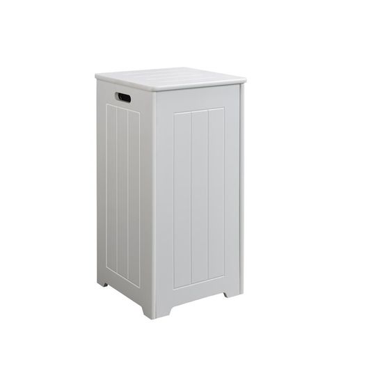 BOXED WHITE LAUNDRY BIN