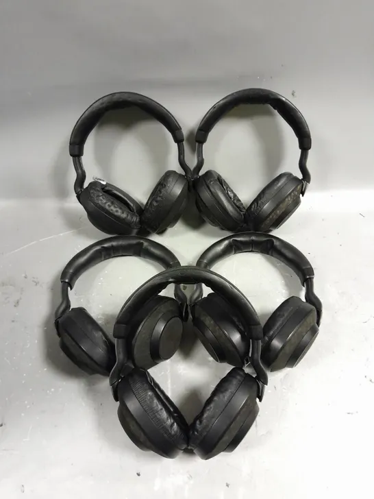 5 X JABRA WIRELESS BLUETOOTH HEADPHONES IN BLACK