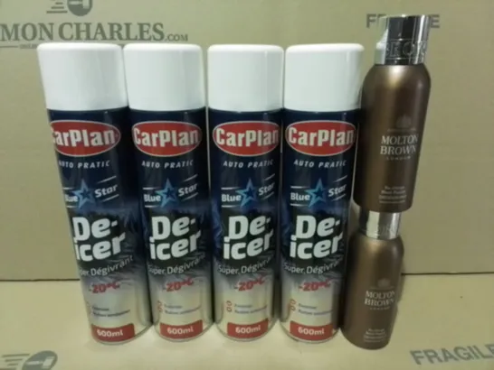 LOT OF 11 AEROSOLS INCLUDES CAR PLAN DE-ICER AND MOLTON BROWN DEODORANT / COLLECTION ONLY