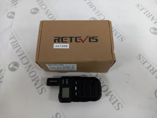 BOXED RETEVIS TWO WAY RADIO BLACK RB615