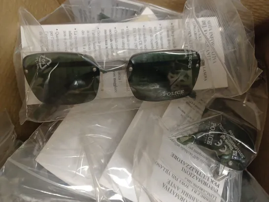 APPROXIMATELY 10 POLICE 2680 581Y SUNGLASSES