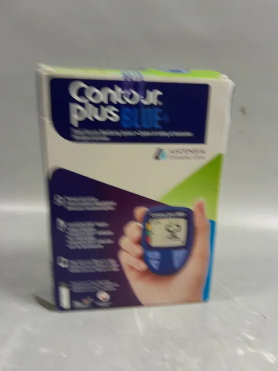 BOXED SEALED CONTOUR PLUS BLUE BLOOD GLUCOSE MONITORING SYSTEM 