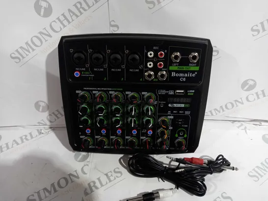 BOXED PROFESSIONAL AUDIO 6 CHANNELS DJ MINI MIXING CONSOLE