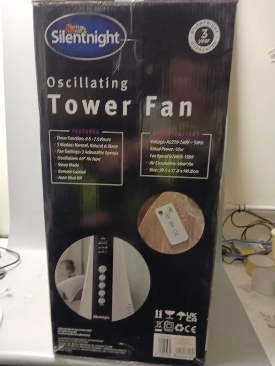 SILENTNIGHT OSCILLATING TOWER FAN 