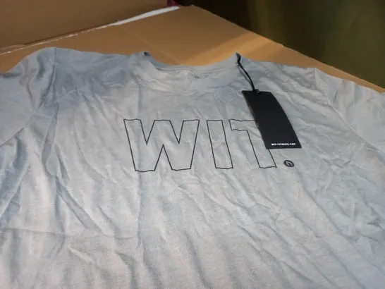 WIT FITNESS GREY/LOGO FITNESS TEE - LARGE