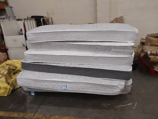 APPROX 7 X ASSORTED MATTRESSES. SIZES, BRANDS AND CONDITIONS VARY