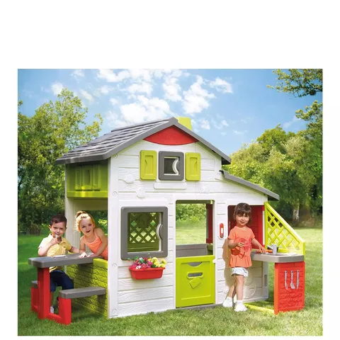 BOXED SMOBY NEO FRIENDS HOUSE PLAYHOUSE + KITCHEN (1 BOX)