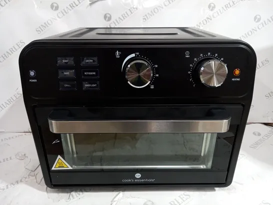 BOXED COOK'S ESSENTIAL 21-LITRE AIRFRYER OVEN IN BLACK 