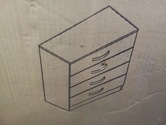 BOXED ARKADIJ 4 DRAWER 75CM W CHEST OF DRAWERS