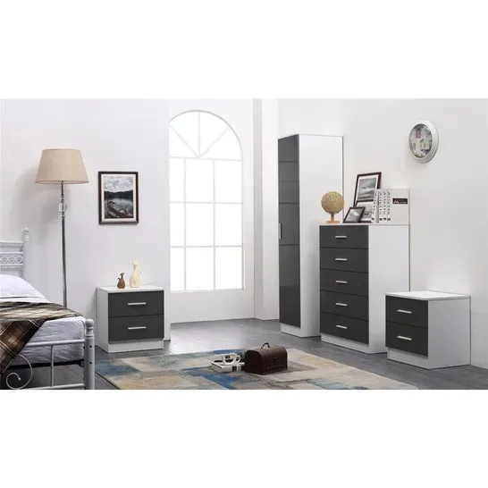 BOXED TOMASZEWSKI 4 PIECE BEDROOM SET (4 BOXES)