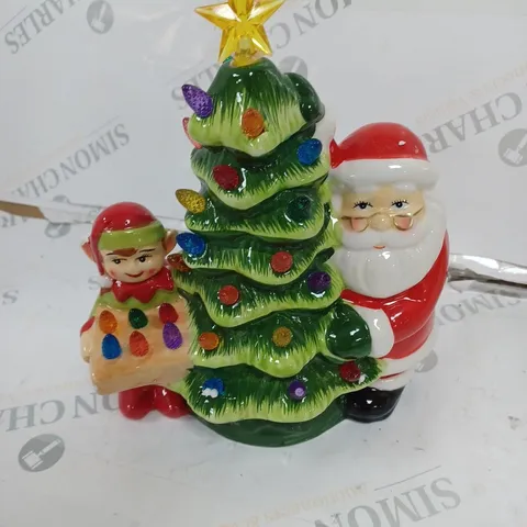 MR CHRISTMAS NOSTALGIC TREE WITH SANTA & ELF