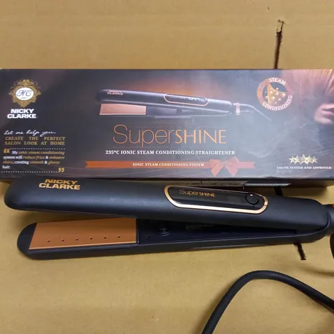 NICKY CLARKE IONIC STEAM CONDITIONING STRAIGHTENER