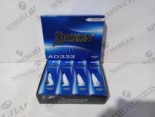 BOXED SRIXON AD333 PURE WHITE GOLF BALL SET