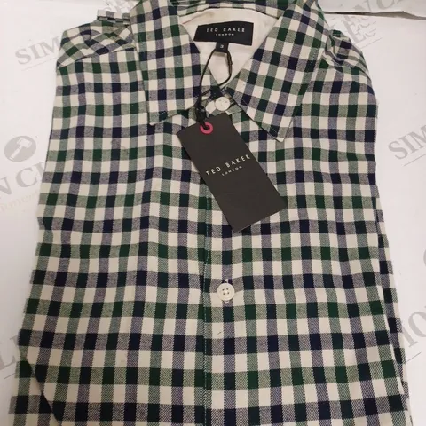 TED BAKER TERLING LONG SLEEVE SHIRT - CHEQUERED - SIZE NOT SPECIFIED. 