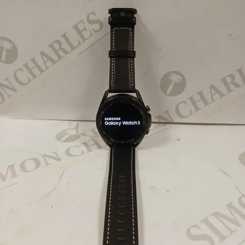 SAMSUNG GALAXY WATCH 3 WITH LEATHER STRAP 