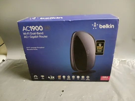 BOXED BELKIN AC1900 WI-FI DUAL-BAND AC+ GIGABIT ROUTER 