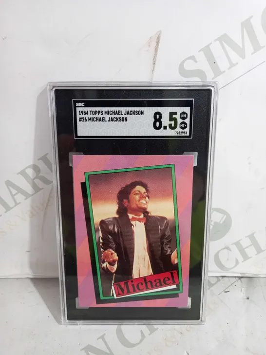 SGC 1984 TOPPS MICHAEL JACKSON #26 MICHAEL JACKSON 