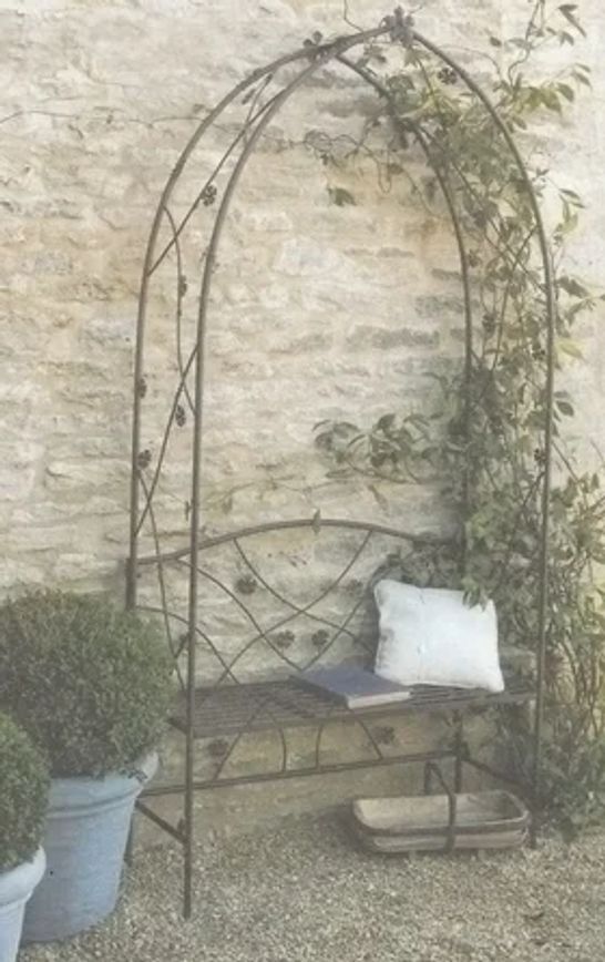 BOXED EILA WROUGHT-IRON ARBOUR 2 BOXES