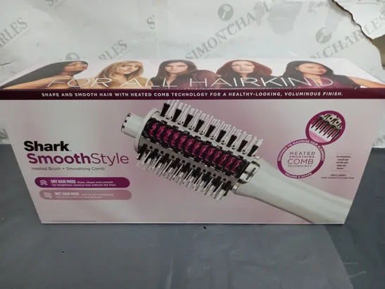 BOXED SHARK SMOOTHSTYLE HOT BRUSH & SMOOTHING COMB