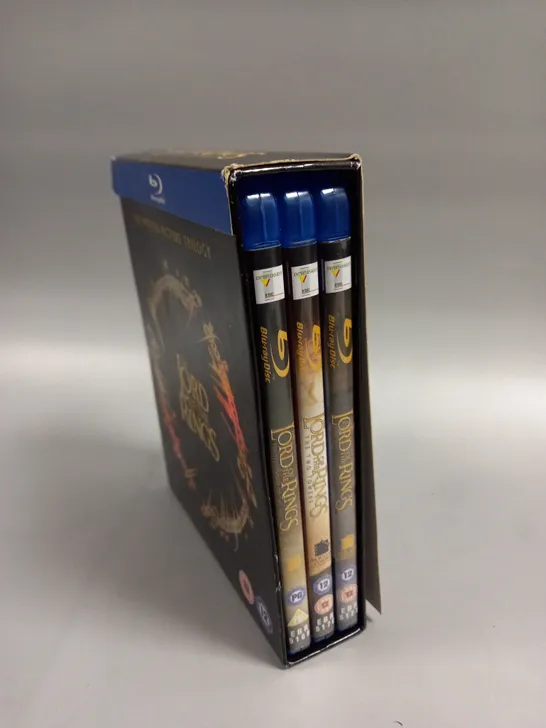 BOXED THE LORD OF THE RINGS MOTION PICTURE TRILOGY BLU-RAY SET 