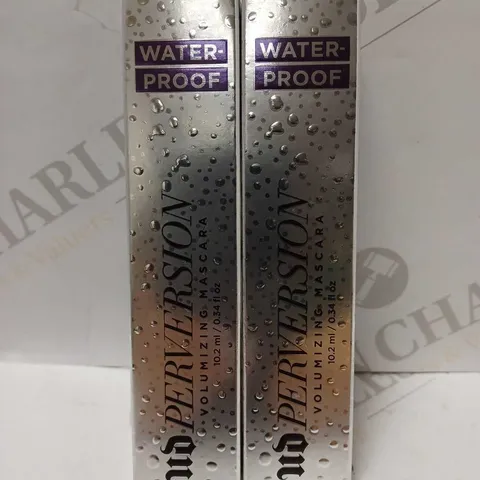 LOT OF 2 X URBAN DECAY PERVERSION WATERPROOF MASCARAS