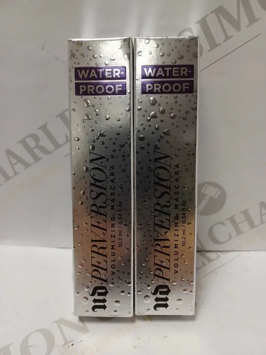 LOT OF 2 X URBAN DECAY PERVERSION WATERPROOF MASCARAS