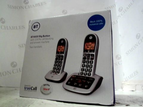 BT4600 BIG BUTTON TWO HANSET PHONE 