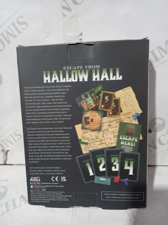 ESCAPE FROM HALLOW HALL - AN ESCAPE ROOM GAME