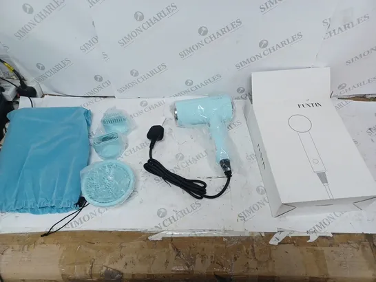 FUNTIN HAIR DRYER BLUE WITH ACCESORIES AND BAG BOXED