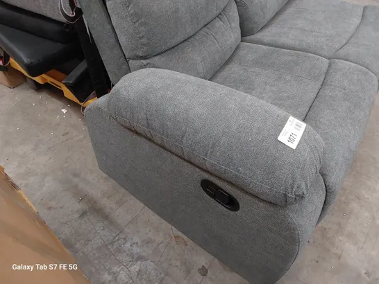 MANUAL RECLINING TWO SEATER SECTION GREY FABRIC 