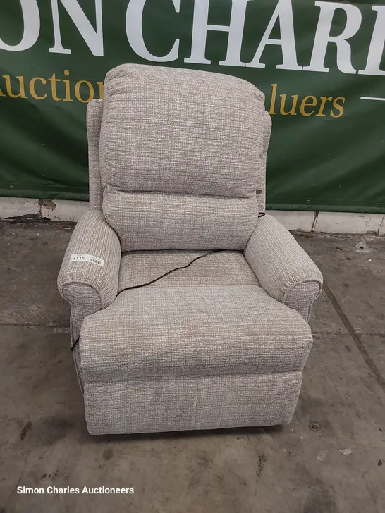 QUALITY BRITISH DESIGNER G PLAN NEWMARKET POWER RECLINING EASY CHAIR LOOM SHALE 