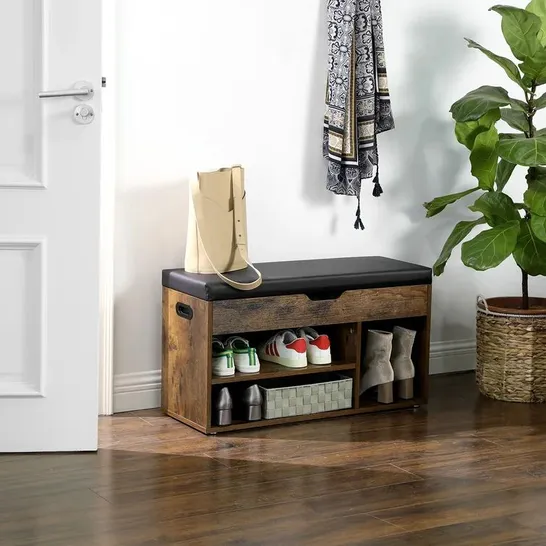 EUFAULA STORAGE BENCH - BLACK 