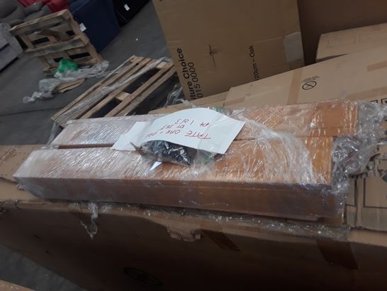 BOXED TATE OAK DINING TABLE PARTS (1 BOX+LOOSE LEGS)