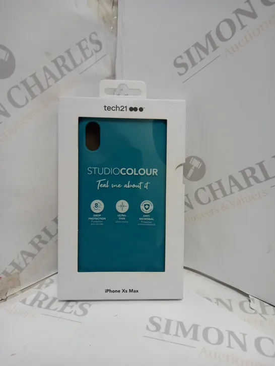 BOX OF APPROX 10 TECH21 STUDIO COLOUR IPHONE XS MAX PHONE CASE. 