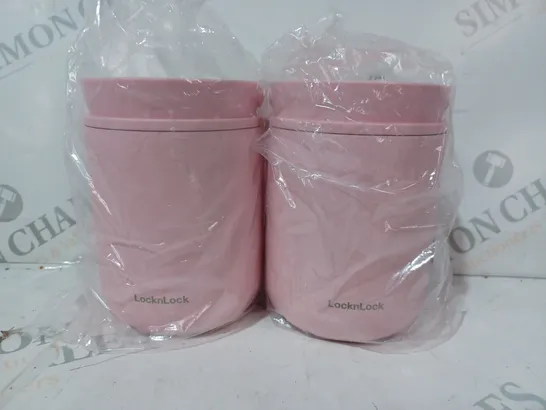 LOCK&LOCK STORAGE JARS IN PINK