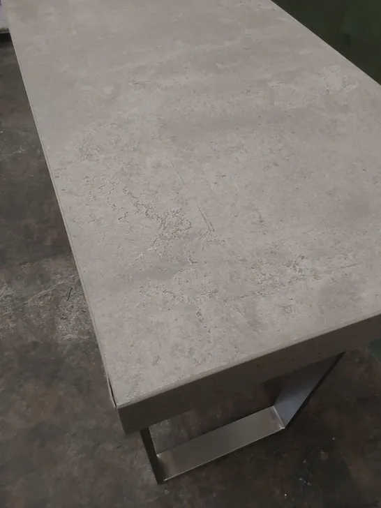 CONTEMPORARY MINIMALIST CONCRETE EFFECT CONSOLE TABLE