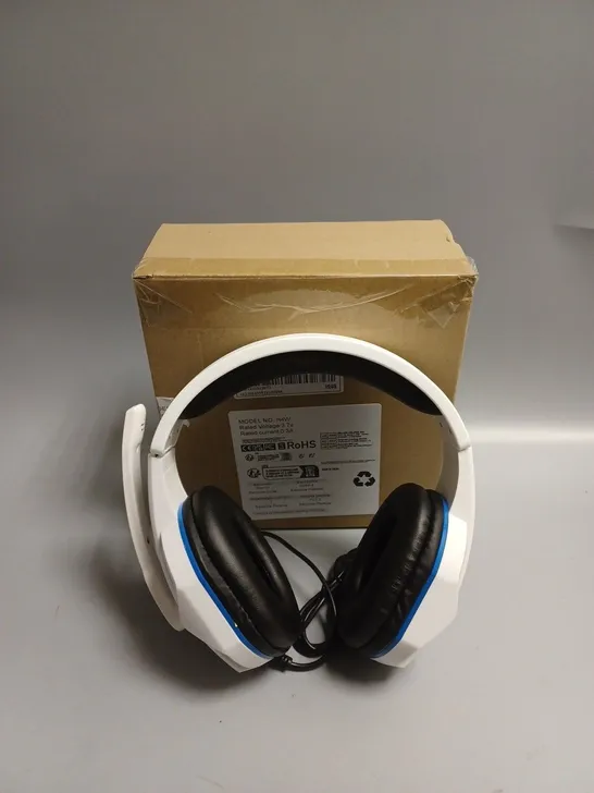 UNBRANDED WIRED GAMING HEADSET IN WHITE 