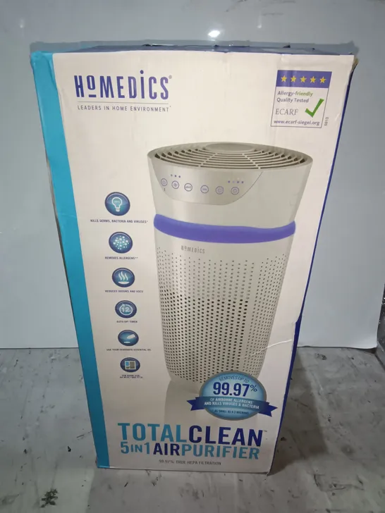 BOXED HOMEDICS TOTAL CLEAN 5-IN-1 AIR PURIFIER