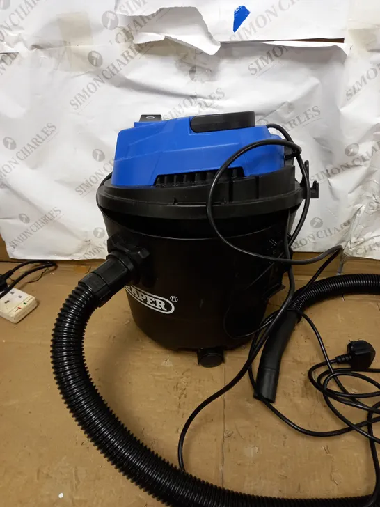 DRAPER 90107 230V 1250W 15L WET AND DRY VACUUM CLEANER