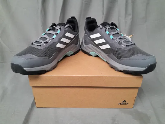 BOXED PAIR OF ADIDAS TERREX EASTRAIL 2 SHOES IN GREY/BLUE UK SIZE 6.5