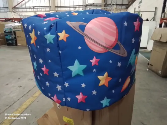 BOXED KIDS ROCKET SHIP BEAN BAG