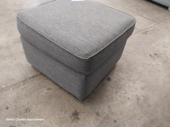 QUALITY BRITISH DESIGNER PARKER KNOLL FOOTSTOOL GREY FABRIC 