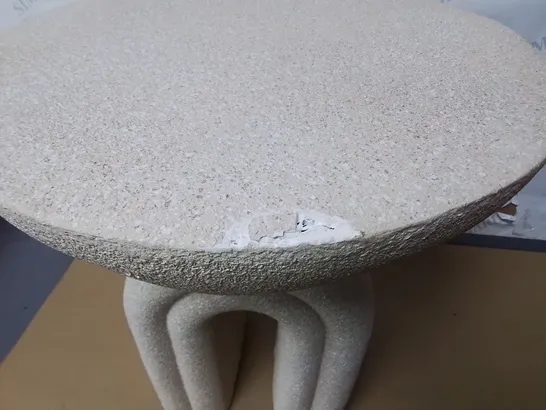 STONE EFFECT SIDE TABLE 