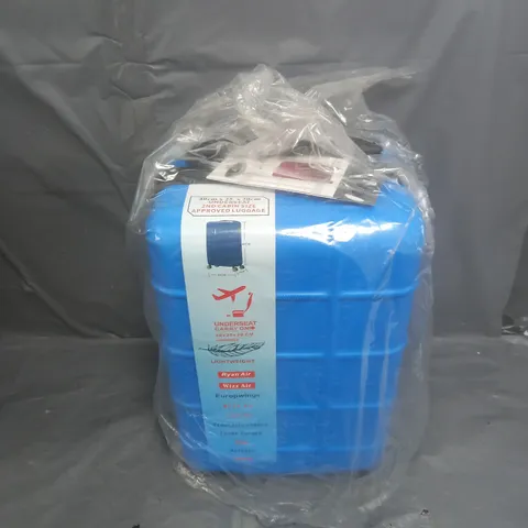 BOXED UNDERSEAT 2ND CABIN SIZE APPROVED LUGGAGE IN BLUE 