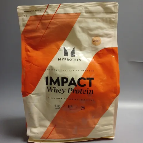 SEALED MYPROTEIN IMPACT WHEY PROTEIN - VANILLA & RASPBERRY 2.5KG