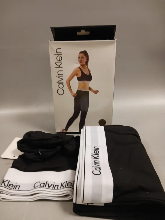 BOXED CALVIN KLEIN WOMENS GYMWEAR IN BLACK - M	