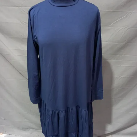 MASAI NOIRS A-SHAPE LOOSE DRESS IN NAVY SIZE SMALL