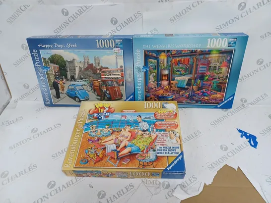 BOX OF ASSORTED JIGSAW PUZZLES