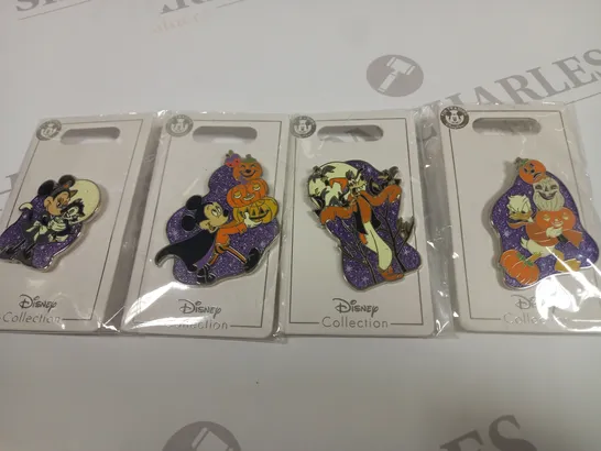 LOT OF 4 DISNEY COLLECTION HALLOWEEN THEMED PINS